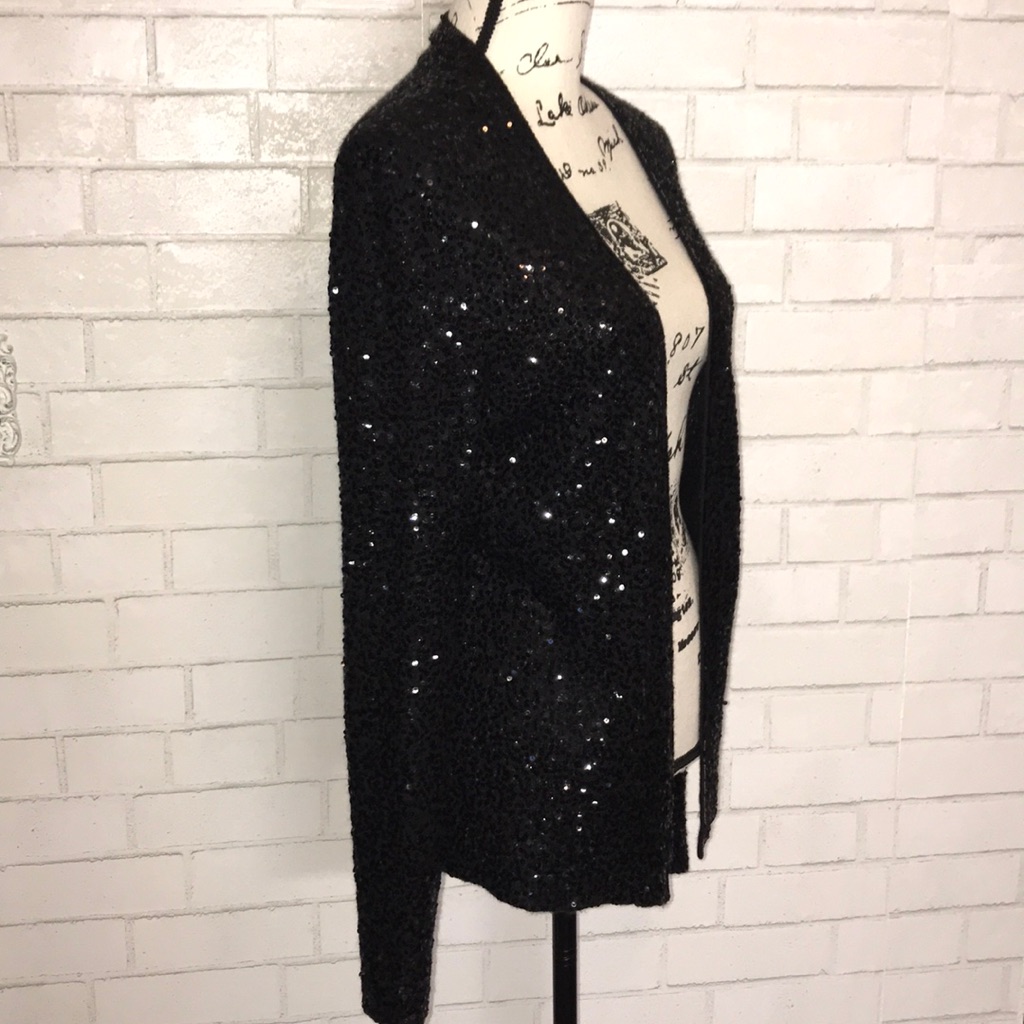 Donna Karan Collection Sequin Cashmere Cardigan